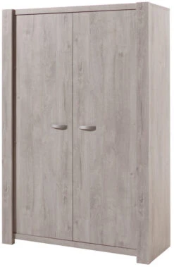 Meegroei Babykamer Amalia Grijs: Meegroei Ledikant, Commode En 2-Deurskast -Baby Producten Winkel 2 deurskast amalia grijs