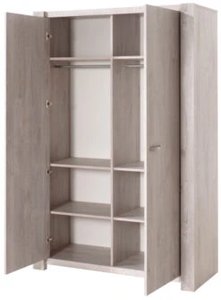 Meegroei Babykamer Amalia Grijs: Meegroei Ledikant, Commode En 2-Deurskast -Baby Producten Winkel 2 deurskast amalia grijs 1