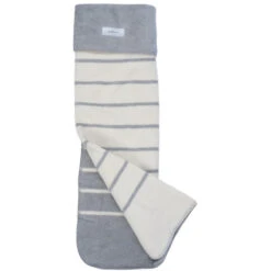 Zaffiro Grijs & Ecru Gestreept 100 X 150 Cm Ledikantdeken 15366 -Baby Producten Winkel 23481 grijsecrustrepenlengte