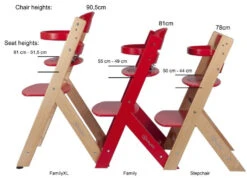 Babygo Family XL White Meegroei Kinderstoel 5804 8 Babygo Family XL White Meegroei Kinderstoel 5804 -Baby Producten Winkel 25473 25471 Difference Height Stepchair Family FamilyXL 4 1 1