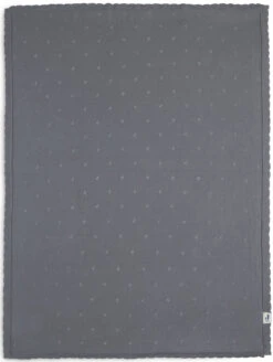 Jollein Pointelle Storm Grey 100 X 150 Cm Ledikantdeken 516-522-66064 -Baby Producten Winkel Deken Ledikant 100x150cm Pointelle Storm Grey 3