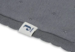 Jollein Pointelle Storm Grey 100 X 150 Cm Ledikantdeken 516-522-66064 -Baby Producten Winkel Deken Ledikant 100x150cm Pointelle Storm Grey 4