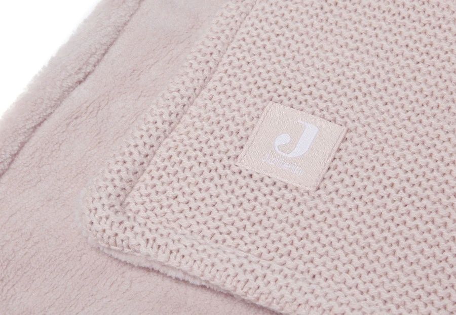 Jollein Basic Knit Pale Pink / Fleece 100 X 150 Cm Ledikantdeken 517-522-65310 7 Jollein Basic Knit Pale Pink / Fleece 100 X 150 Cm Ledikantdeken 517-522-65310 - Afbeelding 5