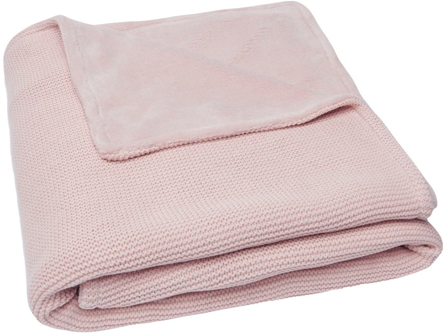 Jollein Basic Knit Pale Pink / Fleece 100 X 150 Cm Ledikantdeken 517-522-65310 3 Jollein Basic Knit Pale Pink / Fleece 100 X 150 Cm Ledikantdeken 517-522-65310