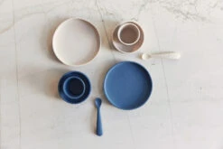 Jollein Nougat Siliconen Dinerset 705-007-00093 -Baby Producten Winkel Jollein Jeans Blue Siliconen Dinerset 705 007 66035 3