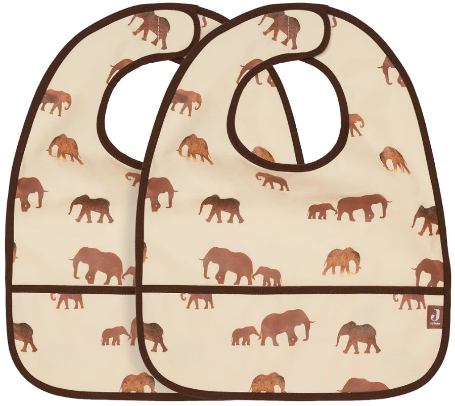 Jollein Savannah 2-pack Waterproof Slabber 029-864-66029 3 Jollein Savannah 2-pack Waterproof Slabber 029-864-66029