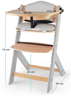 Kinderkraft Enock Grijs/Naturel Houten Kinderstoel Met Zitverkleiner KHENOC0PGRY0000 17 Kinderkraft Enock Grijs/Naturel Houten Kinderstoel Met Zitverkleiner KHENOC0PGRY0000 -Baby Producten Winkel Kinderkraft Enock Grey Kinderstoel met Zitverkleiner KHENOC0PGRY0000 7
