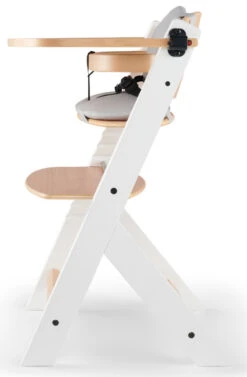 Kinderkraft Enock Wit/Naturel Houten Kinderstoel Met Zitverkleiner KHENOC0PWHT0000 -Baby Producten Winkel Kinderkraft Enock White Kinderstoel met Zitverkleiner KHENOC0PWHT0000 4