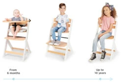 Kinderkraft Enock Wit/Naturel Houten Kinderstoel Met Zitverkleiner KHENOC0PWHT0000 -Baby Producten Winkel Kinderkraft Enock White Kinderstoel met Zitverkleiner KHENOC0PWHT0000 6