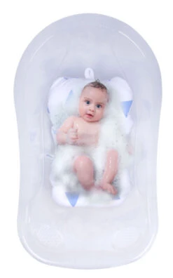 Sevibaby Cozy Triangle Blue Baby Badkussen 69-100 -Baby Producten Winkel Sevibaby Cozy Triangle Blue Baby Badkussen 69 100 3