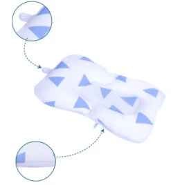 Sevibaby Cozy Triangle Blue Baby Badkussen 69-100 -Baby Producten Winkel Sevibaby Cozy Triangle Blue Baby Badkussen 69 100 5