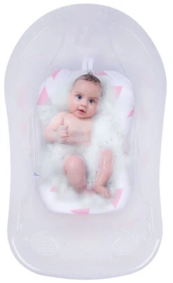 Sevibaby Cozy Triangle Pink Baby Badkussen 69-101 -Baby Producten Winkel Sevibaby Cozy Triangle Pink Baby Badkussen 69 101 4
