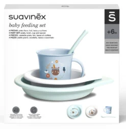 Suavinex Forest Blauw 4-delig Dinerset SXZFEE070300 15 Suavinex Forest Blauw 4-delig Dinerset SXZFEE070300 -Baby Producten Winkel Suavinex Forest Blauw 4 delig Dinerset SXZFEE070300 6