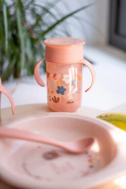 Suavinex Forest Roze 360° Drinkbeker Met Handvatten SXZFEE070164 -Baby Producten Winkel Suavinex Forest Roze 360 Drinkbeker met Handvatten SXZFEE070164 4