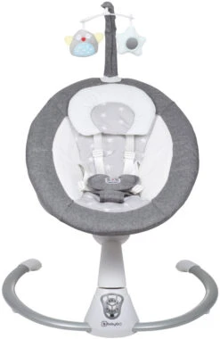 Babygo Homey Set Grey Babyschommel En Kinderstoel 19022 -Baby Producten Winkel babygo homey grey swing babyschommel 109 2 1 1 1