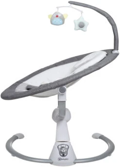 Babygo Homey Set Grey Babyschommel En Kinderstoel 19022 -Baby Producten Winkel babygo homey grey swing babyschommel 109 2 5 1 1