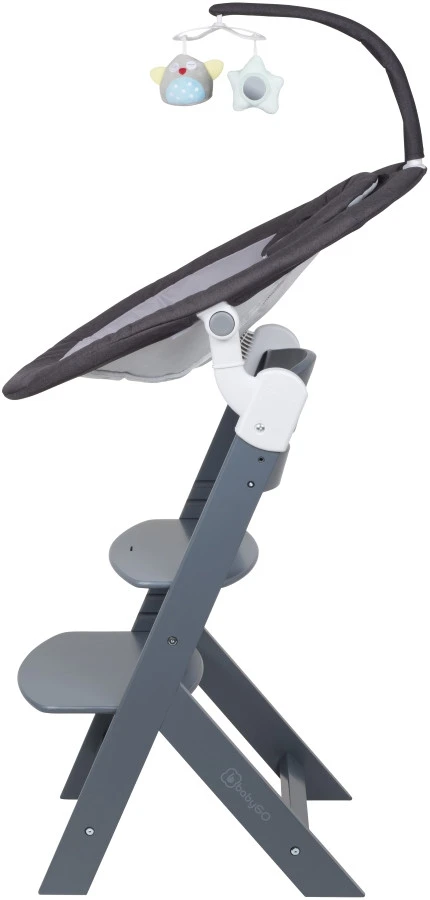 Babygo Homey Set Black/Grey Babyschommel En Kinderstoel 19012 6 Babygo Homey Set Black/Grey Babyschommel En Kinderstoel 19012 - Afbeelding 4