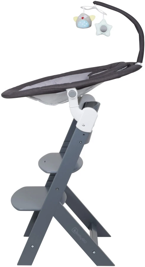 Babygo Homey Set Black/Grey Babyschommel En Kinderstoel 19012 7 Babygo Homey Set Black/Grey Babyschommel En Kinderstoel 19012 - Afbeelding 5