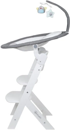 Babygo Homey Set Grey/White Babyschommel En Kinderstoel 19024 -Baby Producten Winkel babygo homey set greywhite babyschommel en kinderstoel 19024 5