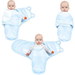 Babyjem Soft Swaddle Medium Ecru Inbakerdoek 4308 -Baby Producten Winkel babyjem soft swaddle me blauw wikkeldeken 1114302 2 1