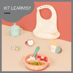 Babymoov Learn'Isy Vos Kinderservies Set Incl. Silicone Slab A005402 -Baby Producten Winkel babymoov learnisy vos kinderservies set incl. silicone slab a005402 6