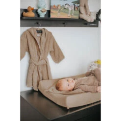 MamaLoes Badstof White 0-1jr Badjas ML5088 -Baby Producten Winkel badstof nougat 01 16