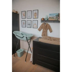 MamaLoes Grijs Badset Incl. Zwarte Badstandaard -Baby Producten Winkel badstof nougat 03 3