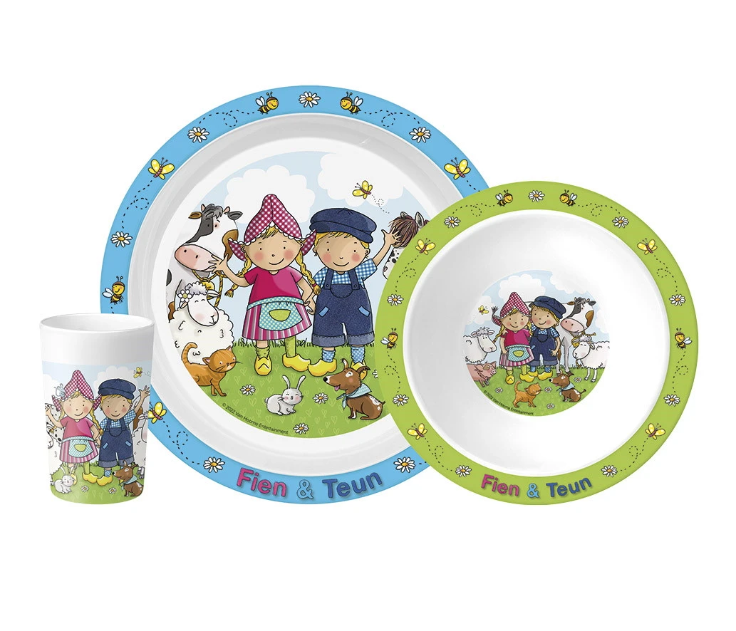 Bambolino Toys Fien En Teun 3-delig Kinderservies 19206 3 Bambolino Toys Fien En Teun 3-delig Kinderservies 19206