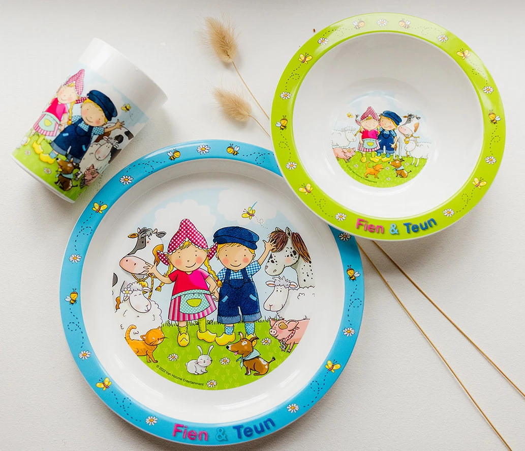 Bambolino Toys Fien En Teun 3-delig Kinderservies 19206 7 Bambolino Toys Fien En Teun 3-delig Kinderservies 19206 - Afbeelding 5