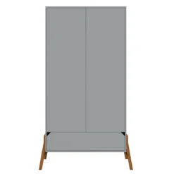 Bellamy Lotta Grey Babykamer: Ledikant/Juniorbed, Commode Met 6 Lades En 2-Deurskast -Baby Producten Winkel bellamy lotta grey 2 deurskast loszsz2d 1 2