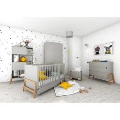 Bellamy Lotta Grey 70 X 140 Cm Ledikant/Juniorbed LOSZLO70 -Baby Producten Winkel bellamy lotta grey babykamer 1