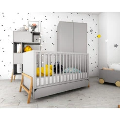Bellamy Lotta Grey 70 X 140 Cm Ledikant/Juniorbed LOSZLO70 -Baby Producten Winkel bellamy lotta grey babykamer 2