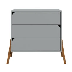 Bellamy Lotta Grey Babykamer: Ledikant/Juniorbed, Commode En 2-Deurskast -Baby Producten Winkel bellamy lotta grey commode loszkomo 1 2