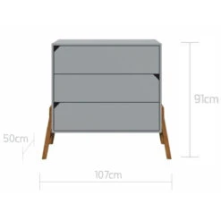 Bellamy Lotta Grey Babykamer: Ledikant/Juniorbed En Commode -Baby Producten Winkel bellamy lotta grey commode loszkomo 4 1