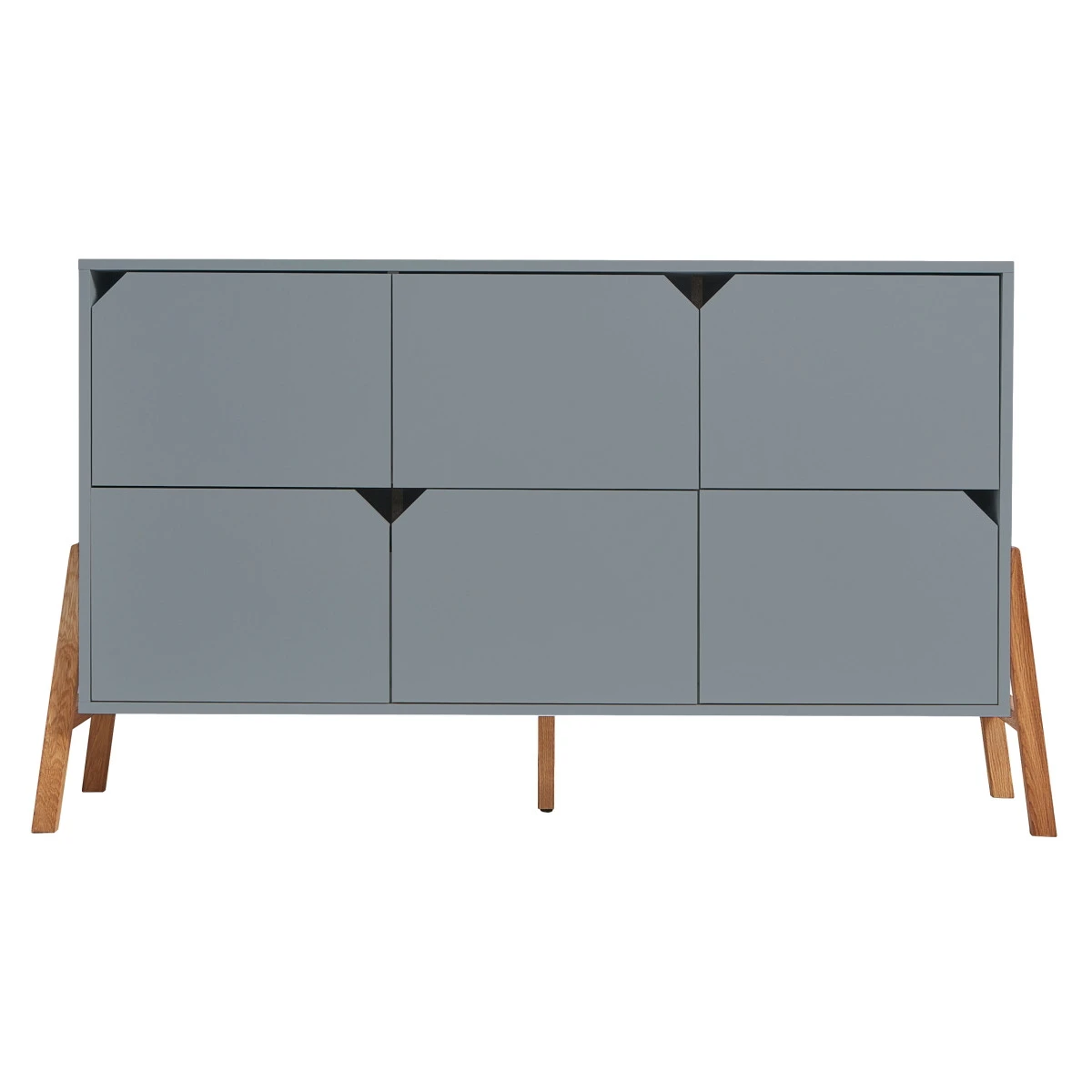 Bellamy Lotta Grey Commode Met 6 Lades LOSZKO6S 3 Bellamy Lotta Grey Commode Met 6 Lades LOSZKO6S