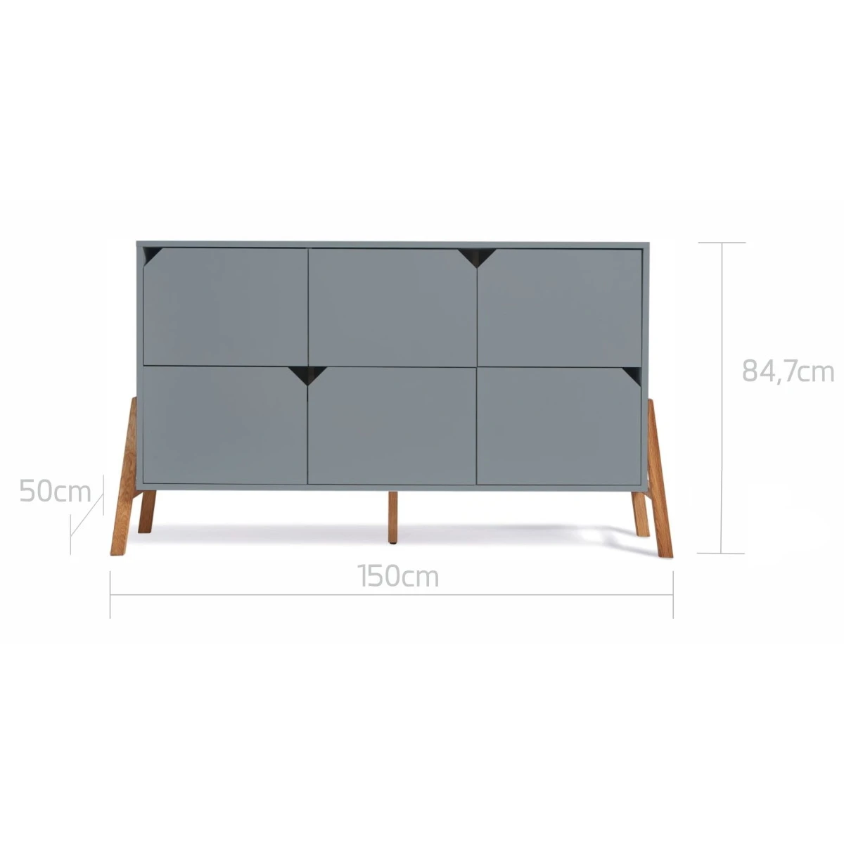 Bellamy Lotta Grey Babykamer: Ledikant/Juniorbed En Commode Met 6 Lades 11 Bellamy Lotta Grey Babykamer: Ledikant/Juniorbed En Commode Met 6 Lades - Afbeelding 9