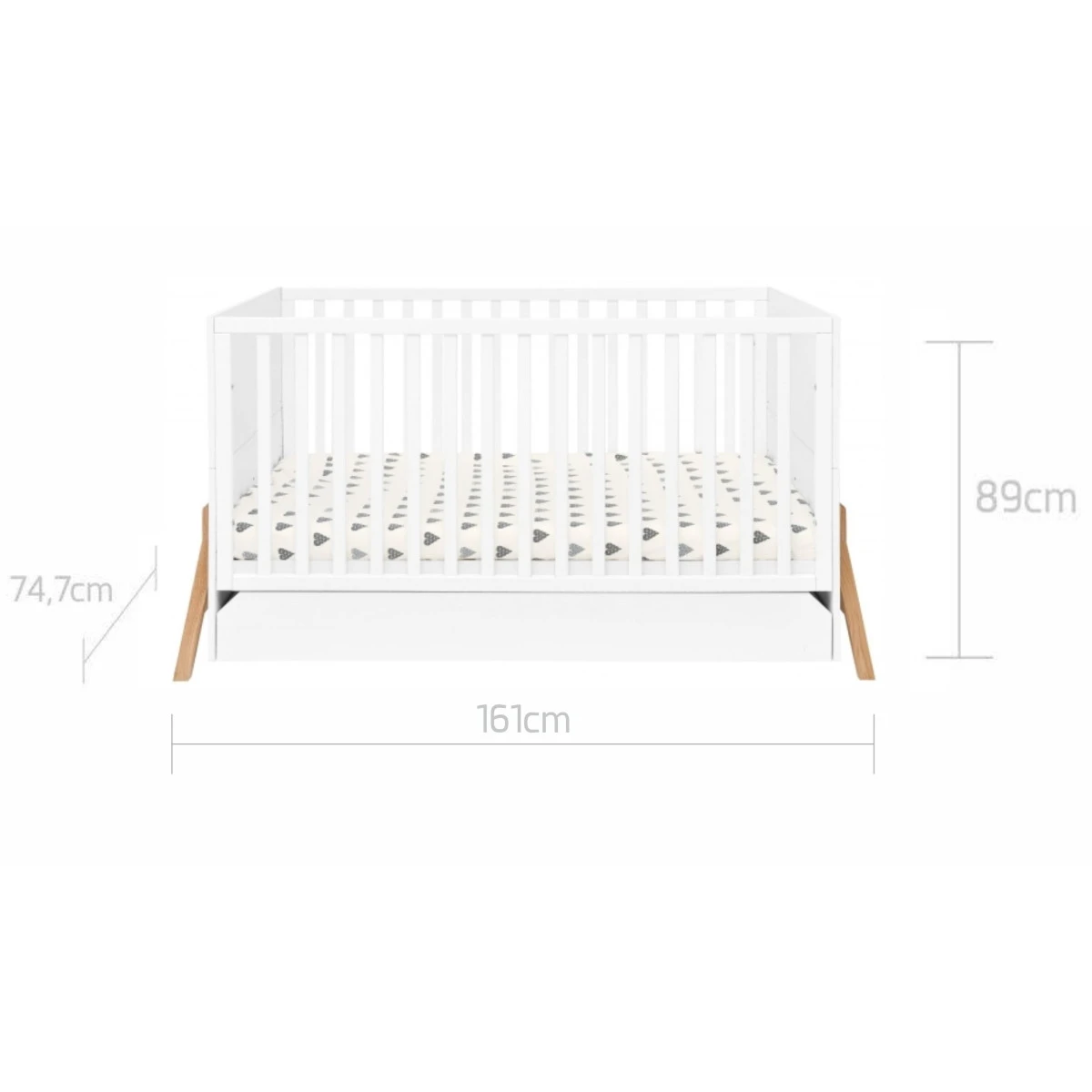 Bellamy Lotta Snow 70 X 140 Cm Ledikant/Juniorbed LOBILO70 - Afbeelding 11