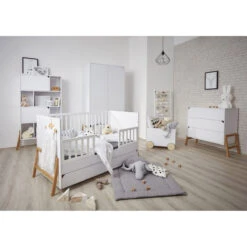 Bellamy Lotta Snow Babykamer: Ledikant/Juniorbed En Commode Met 6 Lades -Baby Producten Winkel bellamy lotta snow babykamer 2 4