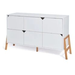 Bellamy Lotta Snow Babykamer: Ledikant/Juniorbed En Commode Met 6 Lades -Baby Producten Winkel bellamy lotta snow commode met 6 lades lobiko6s 2 1