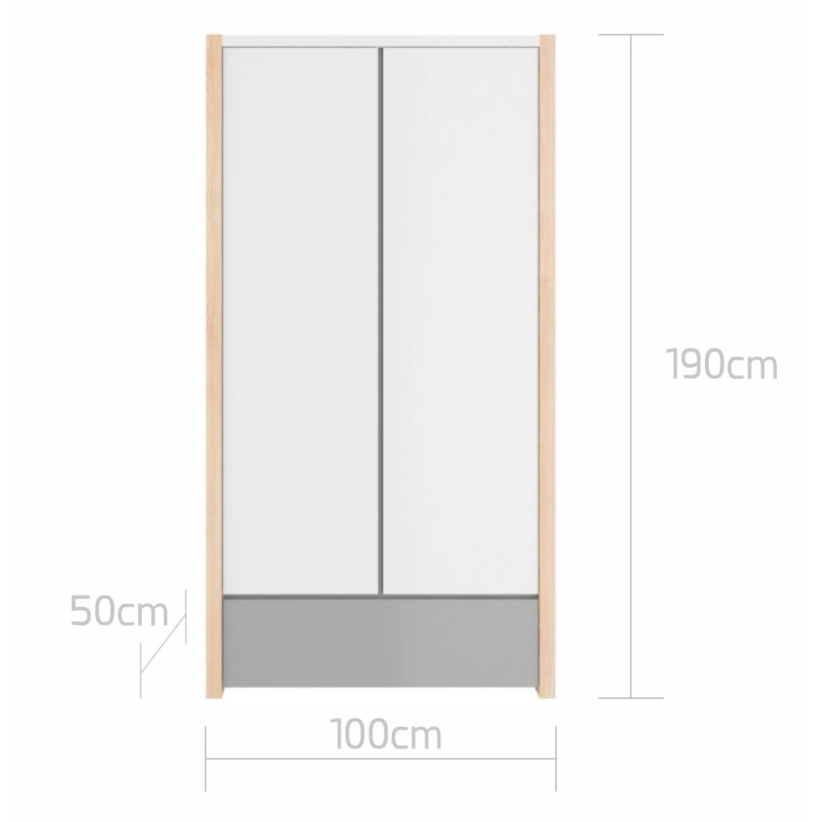 Bellamy Pinette 2-Deurskast PIBSSZ2D 6 Bellamy Pinette 2-Deurskast PIBSSZ2D - Afbeelding 4