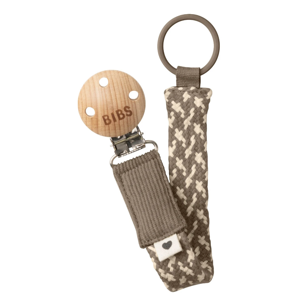 Bibs Dark Oak/Vanilla Fopspeenkoord 9401106 3 Bibs Dark Oak/Vanilla Fopspeenkoord 9401106