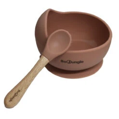 Bo Jungle B-Suction Bowl Terracotta Kommetje Met Lepel B500690 -Baby Producten Winkel bo jungle b suction bowl terracotta kommetje met lepel b500690 3