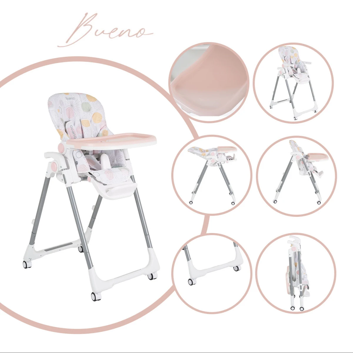 Cangaroo Bueno Roze Kinderstoel 109978 15 Cangaroo Bueno Roze Kinderstoel 109978 - Afbeelding 13