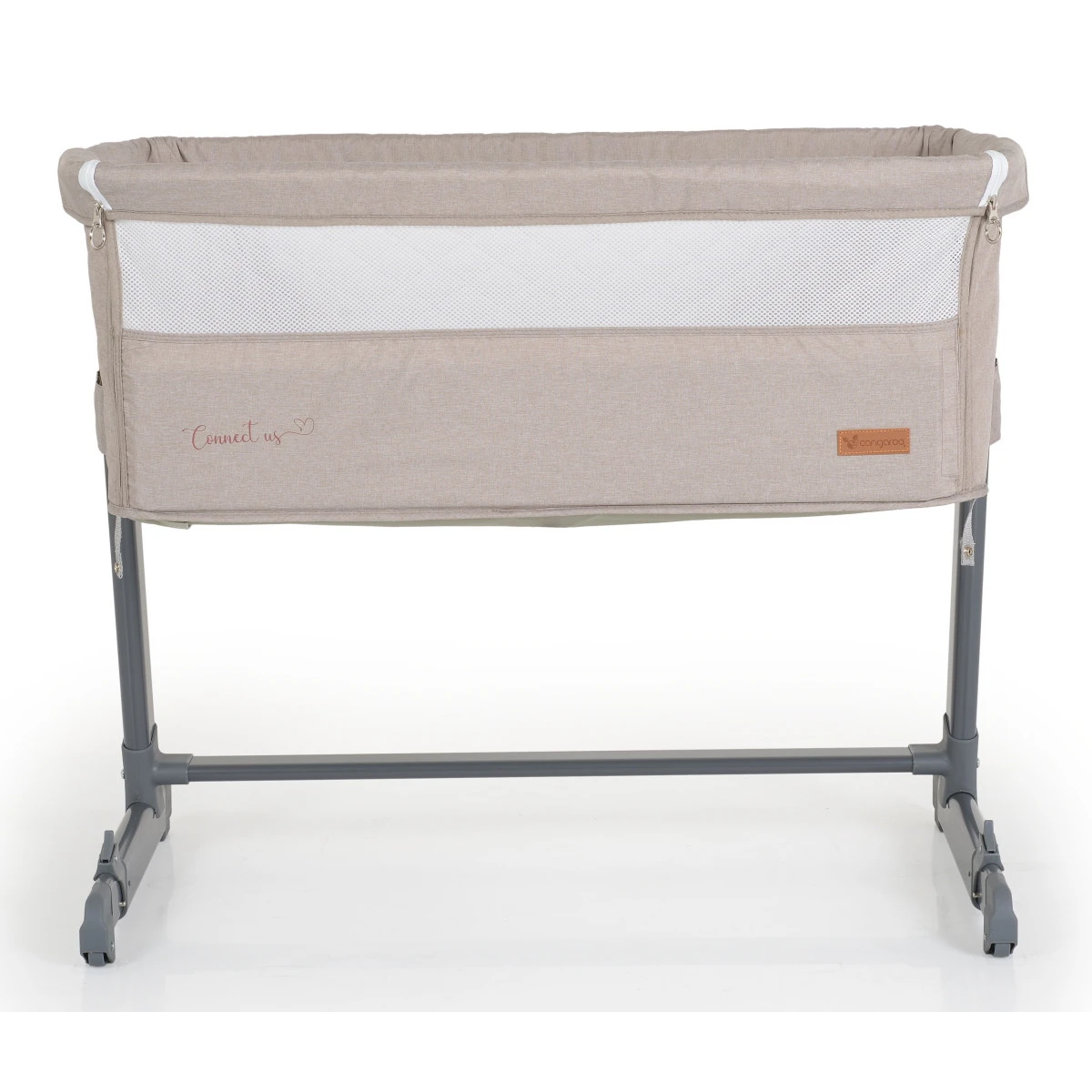 Cangaroo Connect Us Beige Wieg Aan Bed 4 Cangaroo Connect Us Beige Wieg Aan Bed - Afbeelding 2