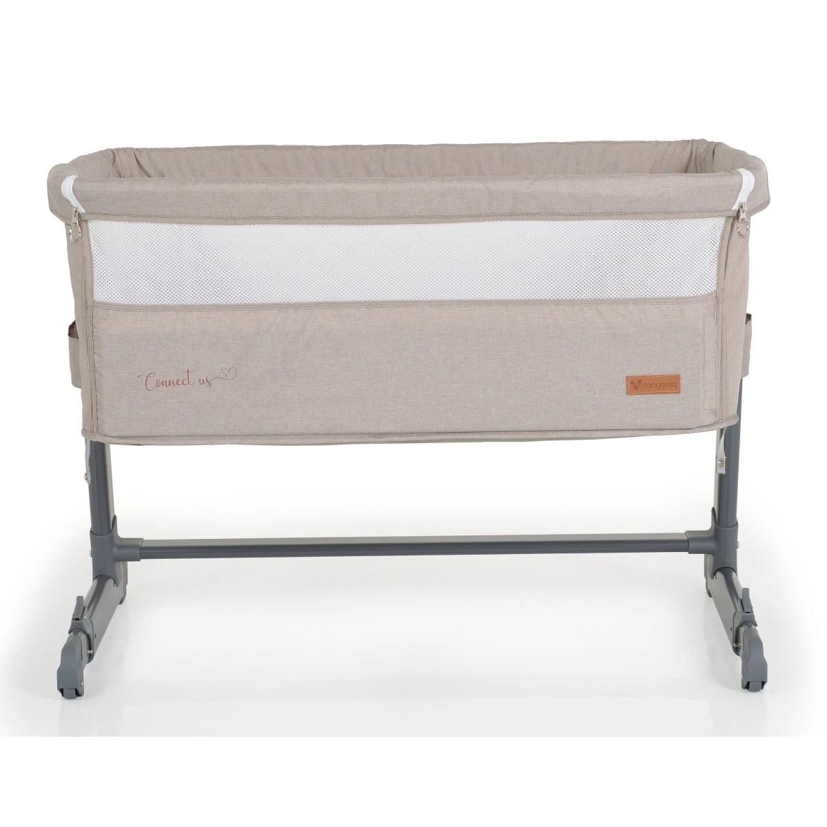 Cangaroo Connect Us Beige Wieg Aan Bed 5 Cangaroo Connect Us Beige Wieg Aan Bed - Afbeelding 3