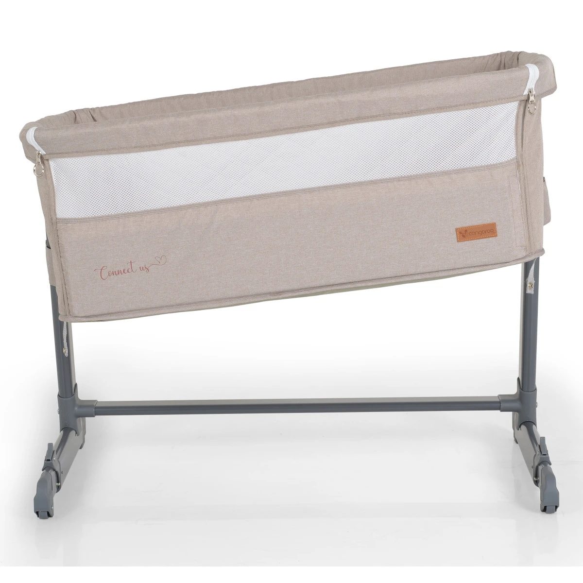 Cangaroo Connect Us Beige Wieg Aan Bed 6 Cangaroo Connect Us Beige Wieg Aan Bed - Afbeelding 4