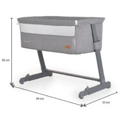 Cangaroo Connect Us Grey Wieg Aan Bed -Baby Producten Winkel cangaroo connect us grey wieg aan bed 11