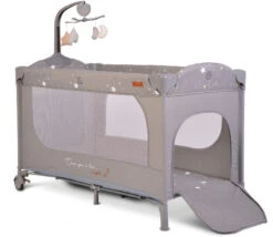 Cangaroo Once Upon A Time 2 Grey Campingbed -Baby Producten Winkel cangaroo once upon a time grey campingbed 2