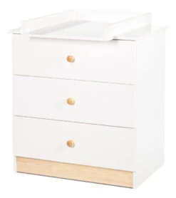 Babykamer Milly: Ledikant & Commode -Baby Producten Winkel commode milly wit 1 1