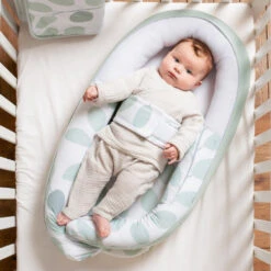 Doomoo Cocoon Leaves Aqua Green Babynest CO 08 -Baby Producten Winkel doomoo cocoon leaves aqua green babynest co 08 3